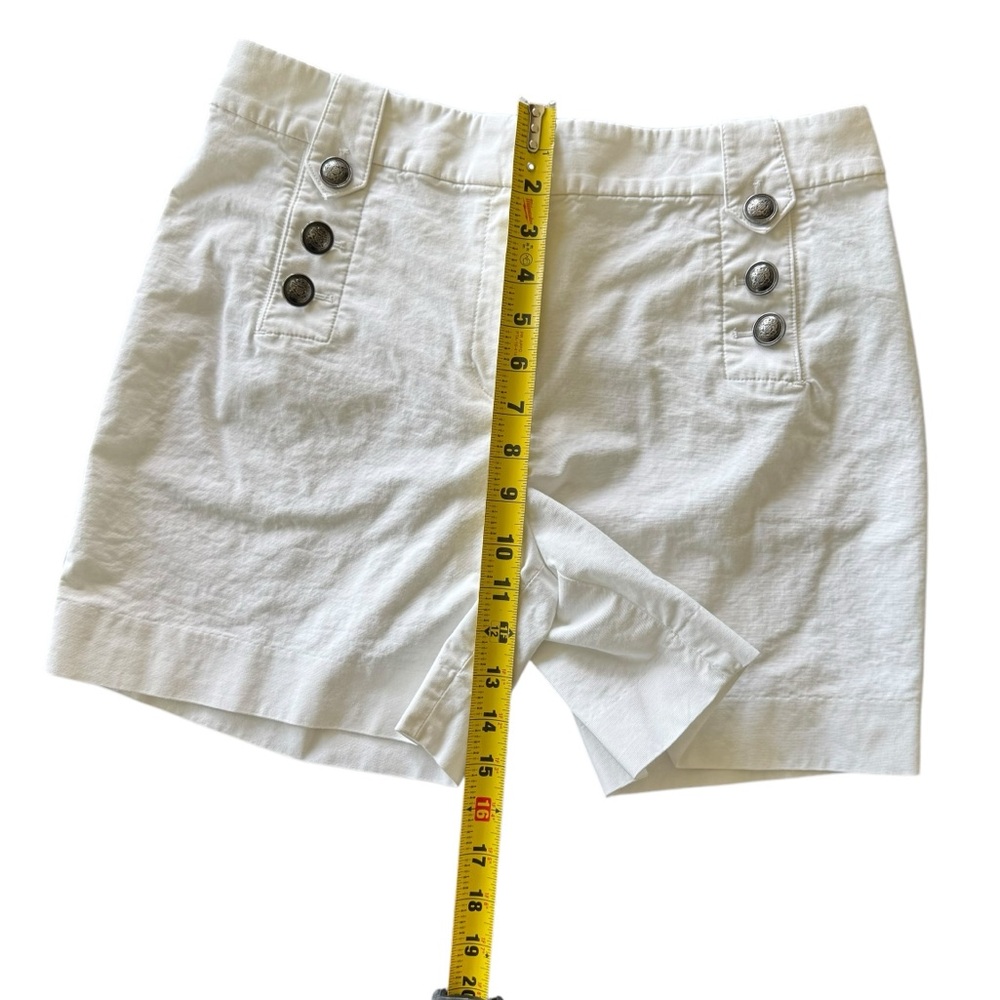 Talbots Sailor Shorts Women's White Size 8P - Picture 9 of 10